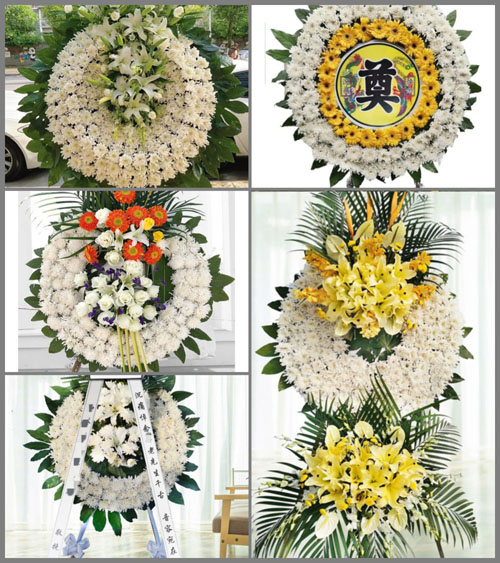 山东青岛黄岛区海青镇小岭村花圈速递
